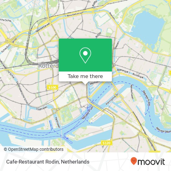 Cafe-Restaurant Rodin, Schilderstraat 20A kaart