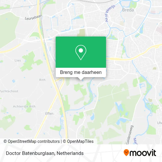 Doctor Batenburglaan kaart