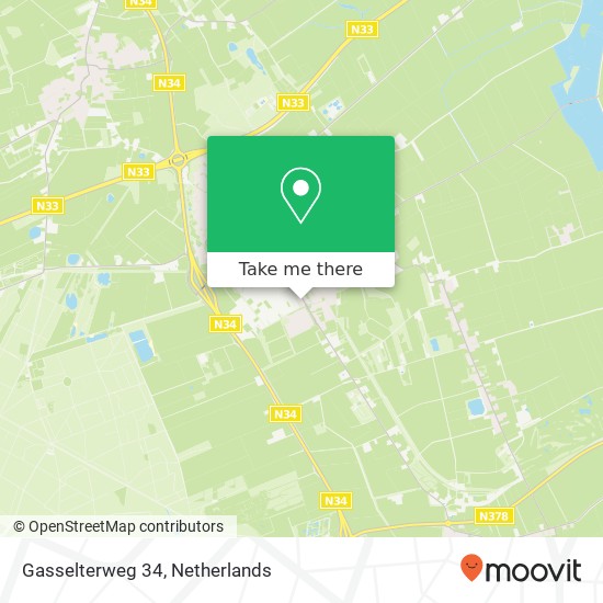 Gasselterweg 34, 9461 HC Gieten kaart