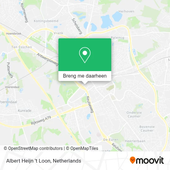 Albert Heijn 't Loon kaart