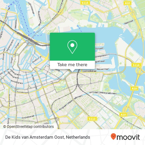 De Kids van Amsterdam Oost, Zeeburgerdijk kaart