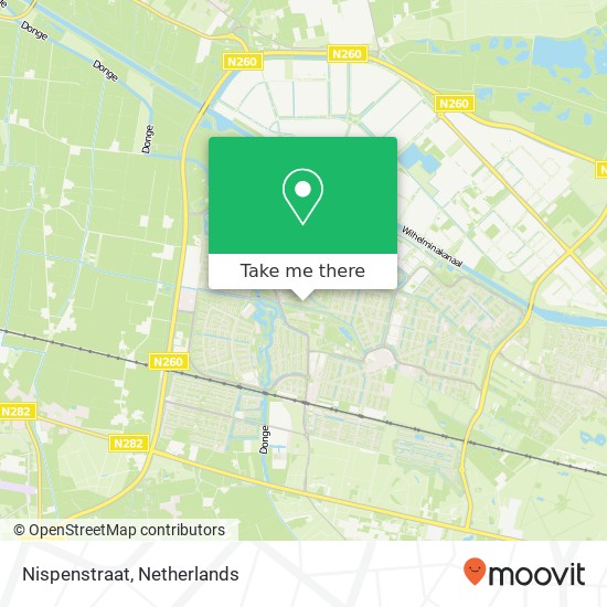 Nispenstraat, 5045 Tilburg kaart