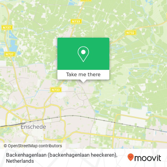 Backenhagenlaan (backenhagenlaan heeckeren), 7531 HW Enschede kaart