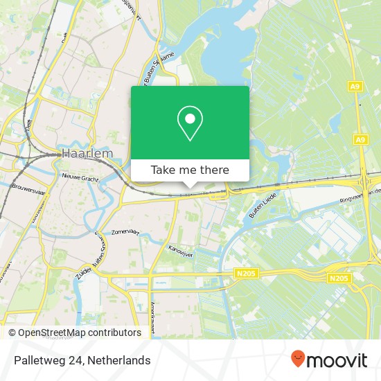 Palletweg 24, 2031 DB Haarlem kaart