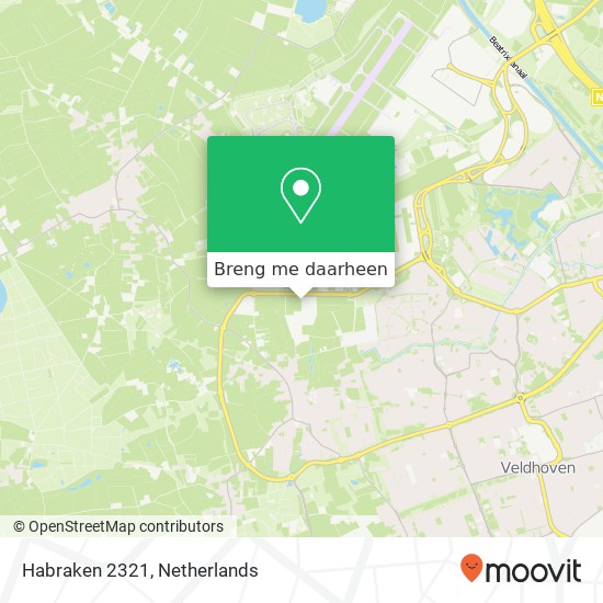 Habraken 2321, 5507 TK Veldhoven kaart