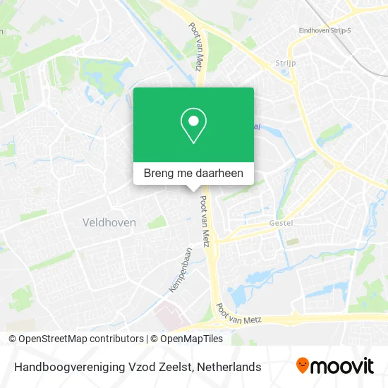 Handboogvereniging Vzod Zeelst kaart