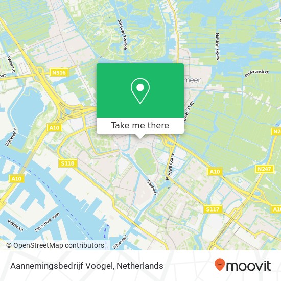 Aannemingsbedrijf Voogel kaart