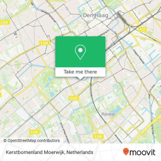 Kerstbomenland Moerwijk kaart
