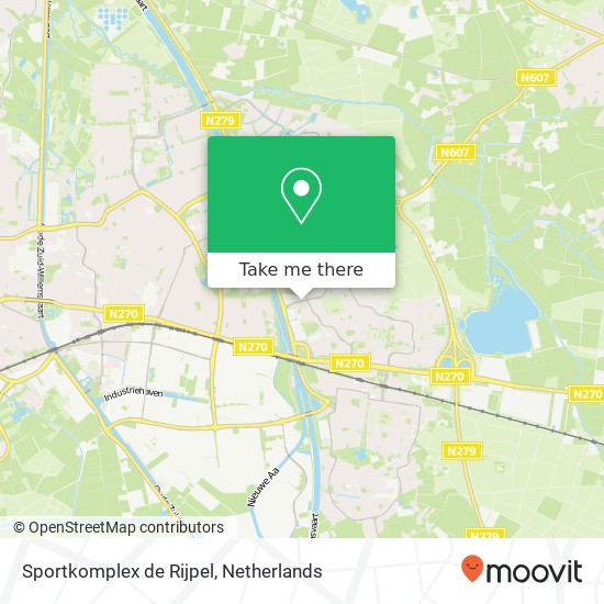 Sportkomplex de Rijpel, Sportkomplex de Rijpel kaart