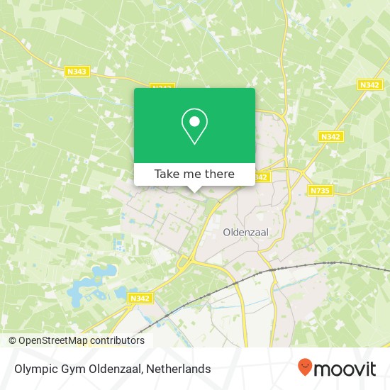 Olympic Gym Oldenzaal, Thijlaan 8 kaart