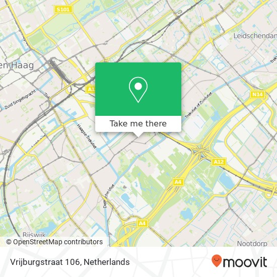 Vrijburgstraat 106, Vrijburgstraat 106, 2275 BZ Voorburg, Nederland kaart