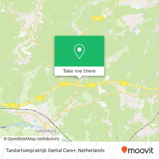 Tandartsenpraktijk Dental Care+, Parallelweg Zuid 71 kaart