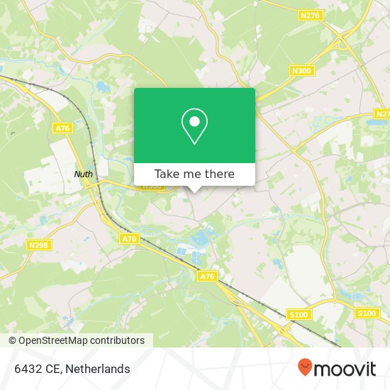 6432 CE, 6432 CE Hoensbroek, Nederland kaart