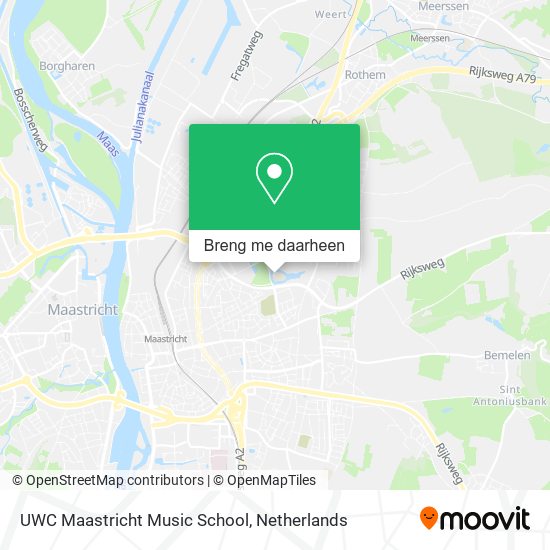 UWC Maastricht Music School kaart