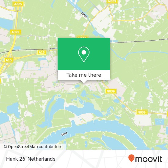 Hank 26, Hank 26, 6681 TG Bemmel, Nederland kaart