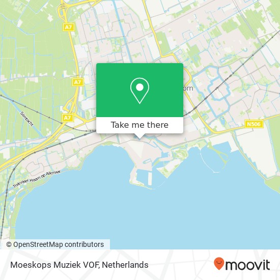 Moeskops Muziek VOF, Nieuwland 10 kaart