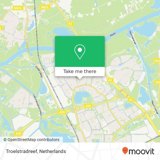 Troelstradreef, Troelstradreef, 5237 's-Hertogenbosch, Nederland kaart