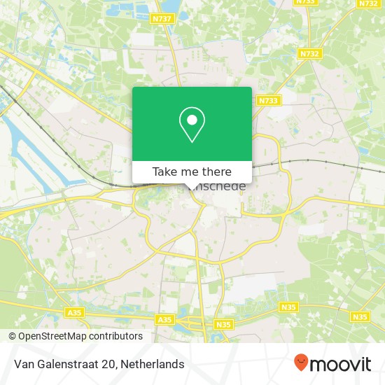 Van Galenstraat 20, Van Galenstraat 20, 7511 JL Enschede, Nederland kaart