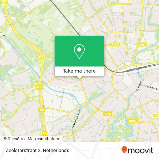 Zeelsterstraat 2, 5652 EK Eindhoven kaart