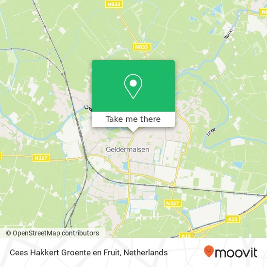 Cees Hakkert Groente en Fruit, Rijksstraatweg 14 kaart