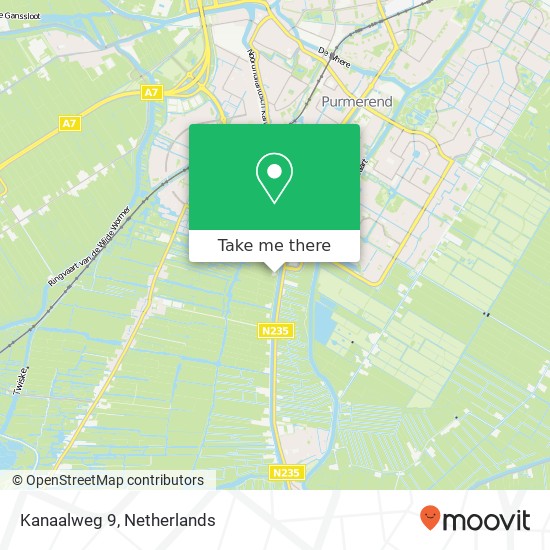 Kanaalweg 9, 1121 DN Landsmeer kaart