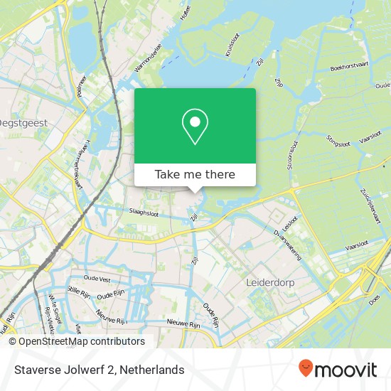 Staverse Jolwerf 2, 2317 DW Leiden kaart