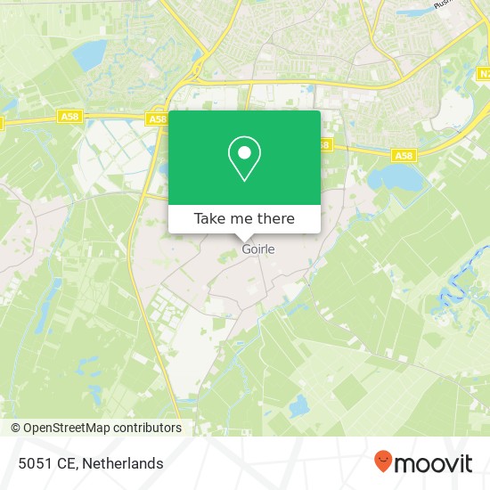 5051 CE, 5051 CE Goirle, Nederland kaart