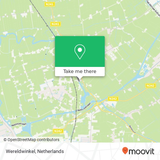 Wereldwinkel, De Weel 20 kaart