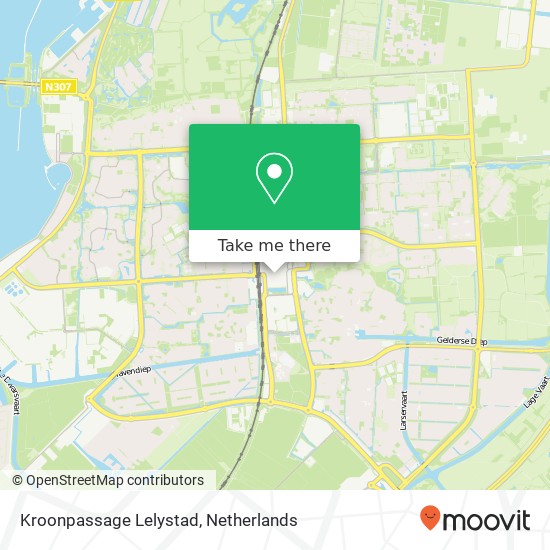 Kroonpassage Lelystad kaart