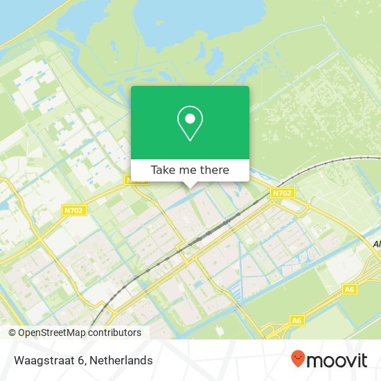 Waagstraat 6, 1335 XB Almere-Buiten kaart