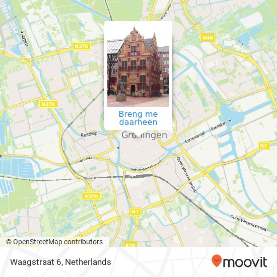 Waagstraat 6, 9712 JX Groningen kaart