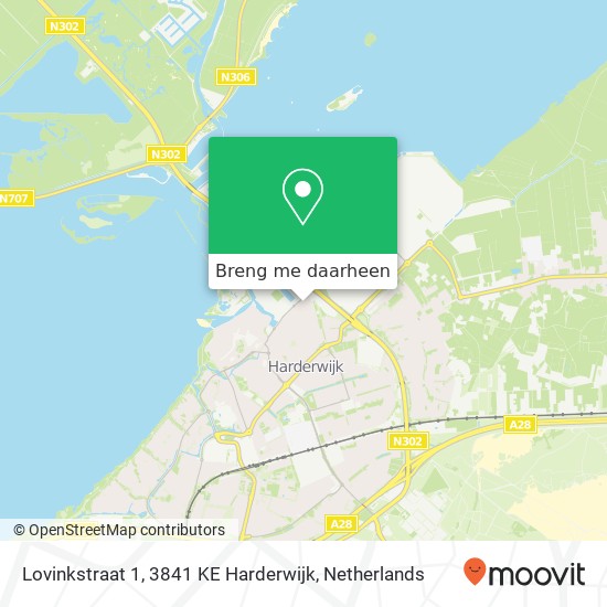 Lovinkstraat 1, 3841 KE Harderwijk kaart