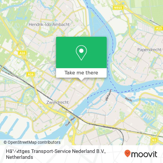 Hã1⁄4ttges Transport-Service Nederland B.V. kaart