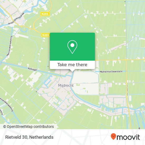 Rietveld 30, 3641 GS Mijdrecht kaart