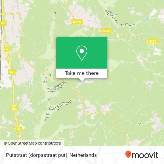 Putstraat (dorpsstraat put), 6251 NB Eckelrade kaart