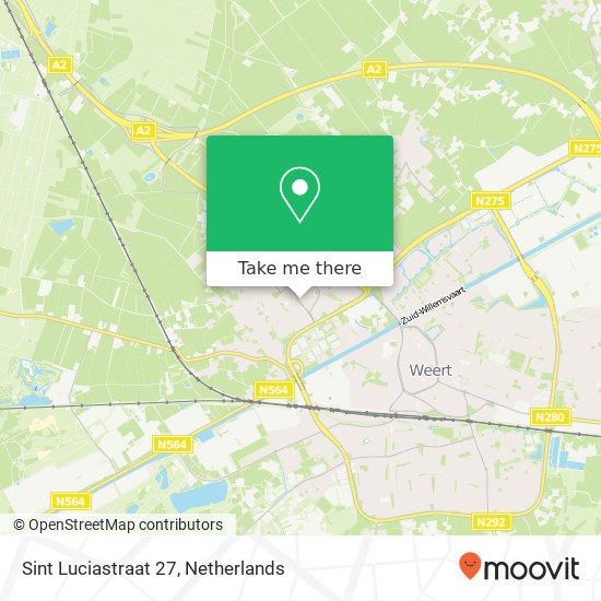 Sint Luciastraat 27, 6002 BN Weert kaart