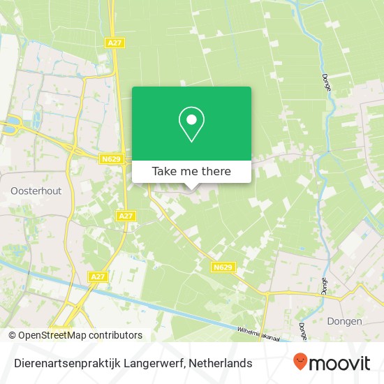 Dierenartsenpraktijk Langerwerf, Provincialeweg 75 kaart