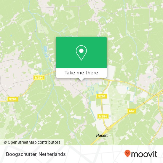 Boogschutter, Boogschutter, 5527 Hapert, Nederland kaart