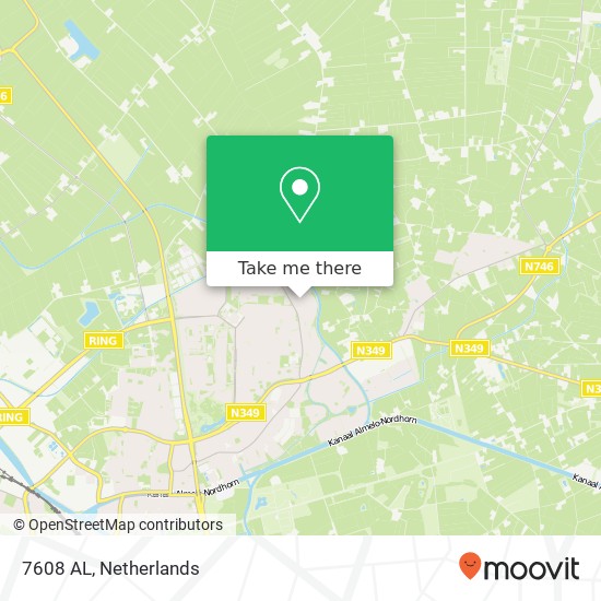 7608 AL, 7608 AL Almelo, Nederland kaart