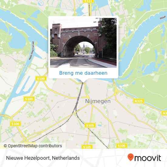 Nieuwe Hezelpoort, 6511 CH Nijmegen kaart