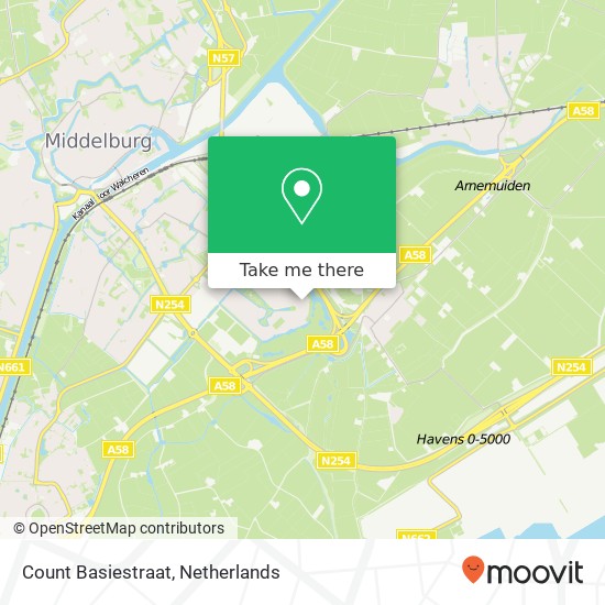 Count Basiestraat, Count Basiestraat, 4337 Middelburg, Nederland kaart