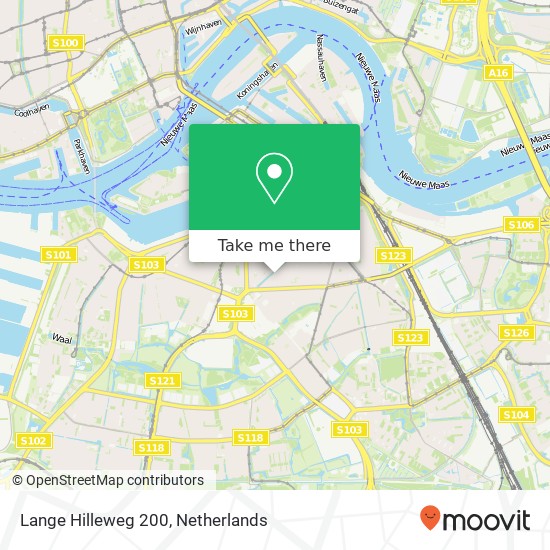 Lange Hilleweg 200, 3073 BX Rotterdam kaart