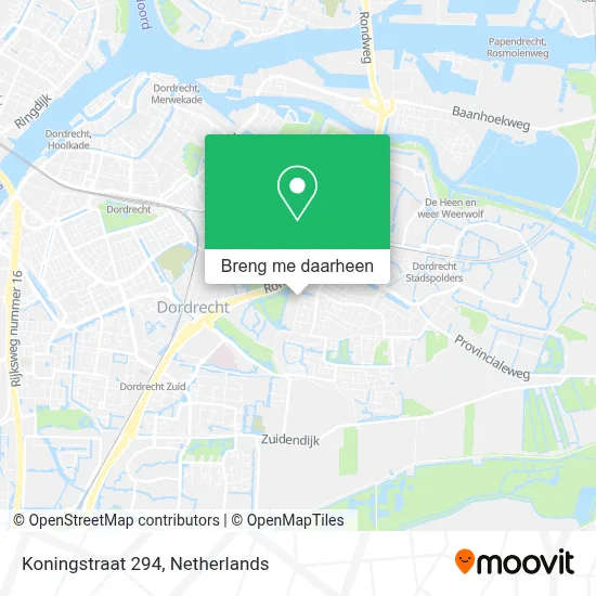 Koningstraat 294 kaart