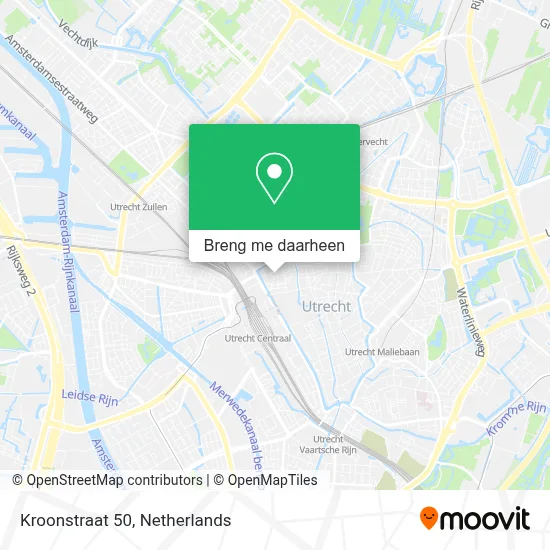 Kroonstraat 50 kaart