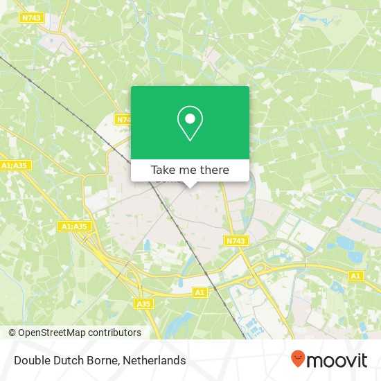 Double Dutch Borne, Nieuwe Kerkstraat 10 kaart