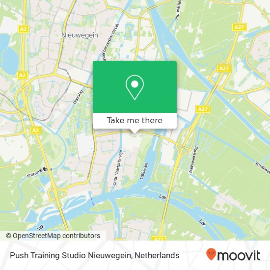 Push Training Studio Nieuwegein, Montageweg 5C kaart