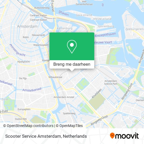 Scooter Service Amsterdam kaart