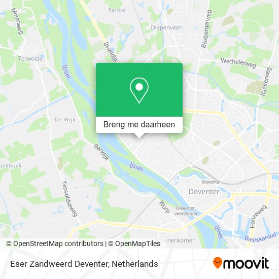 Eser Zandweerd Deventer kaart