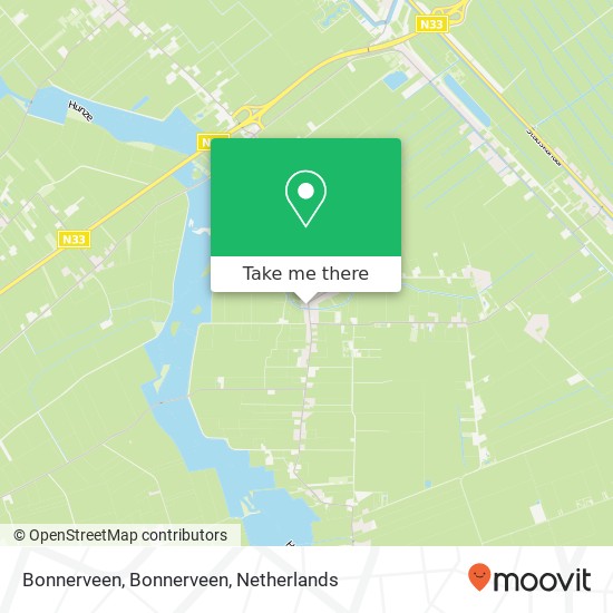 Bonnerveen, Bonnerveen kaart
