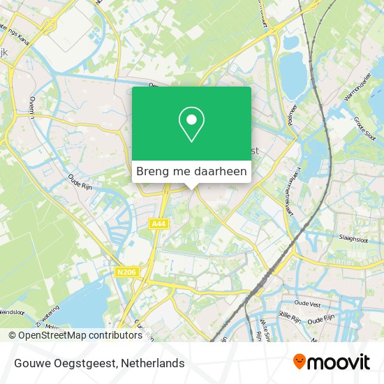 Gouwe Oegstgeest kaart